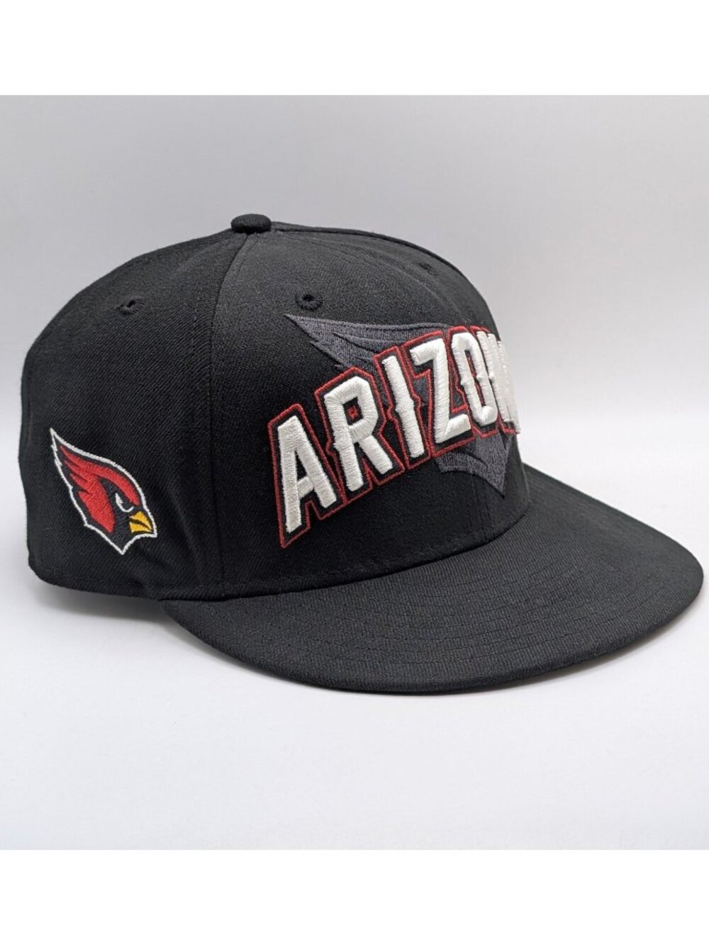 Arizona Cardinals NFL New Era 59Fifty Fitted Hat Cap Size 7 1/4 Football Black